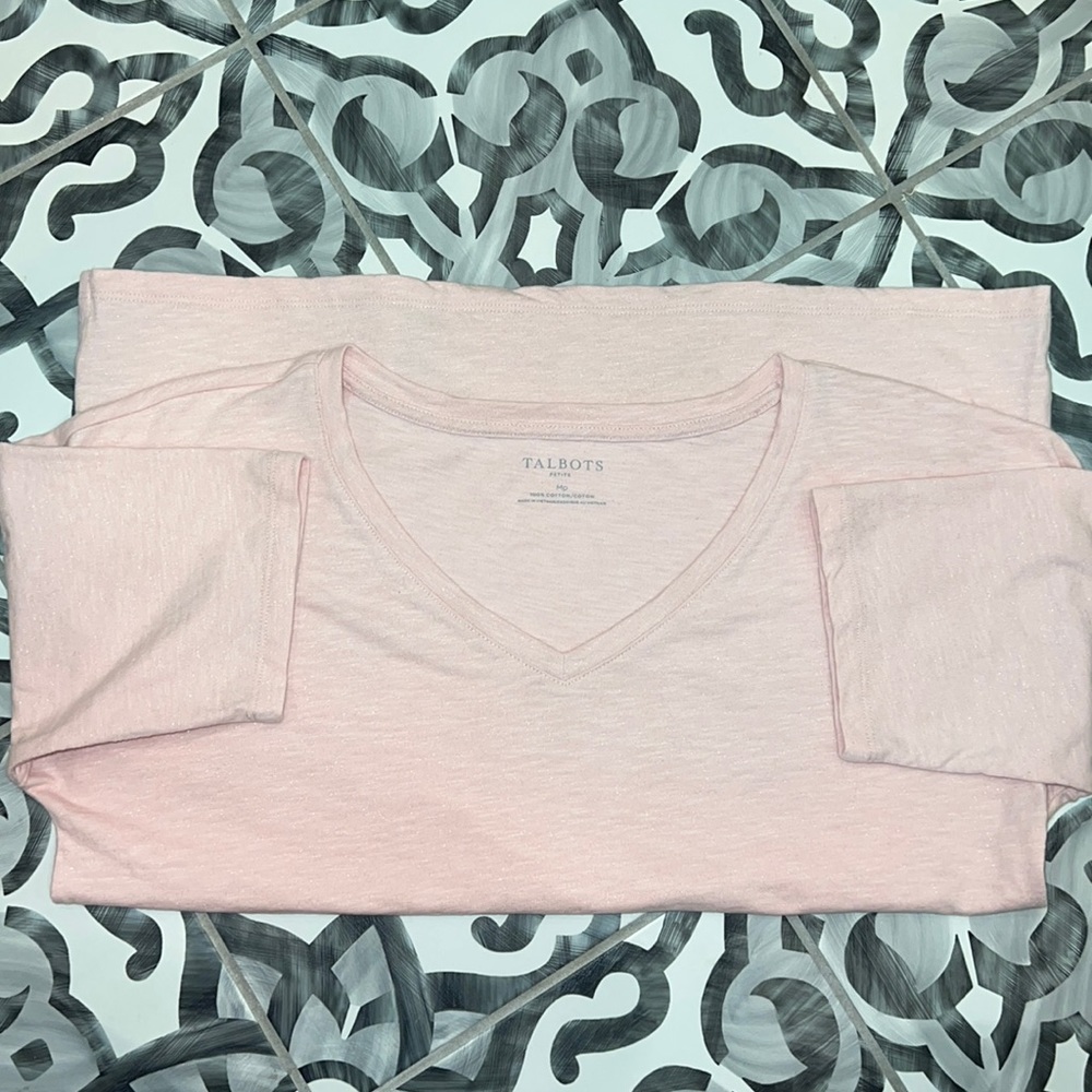 Talbots V-Neck Tee - Picture 2 of 4